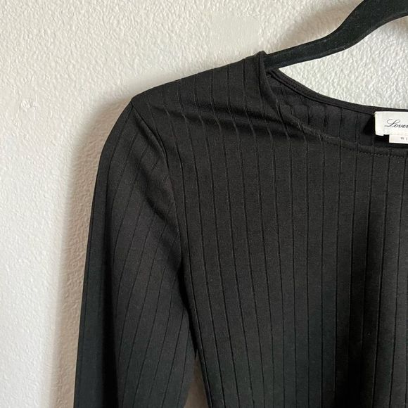 Lovers + Friends Clea Ribbed Long Sleeve Crop Top - Picture 6 of 6
